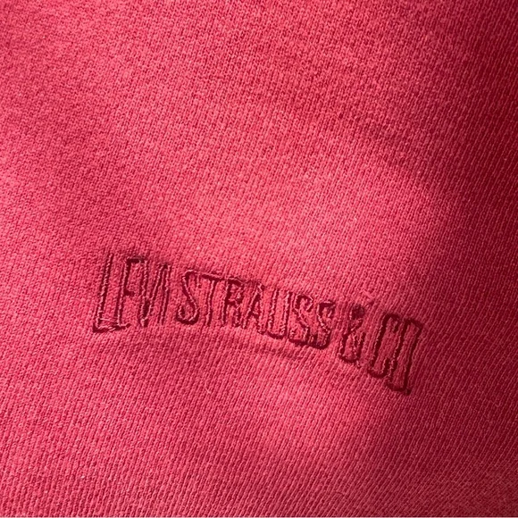 VINTAGE‎ Levi Strauss & CO. Red Crewneck Sweatshirt|| MADE IN THE USA - Picture 2 of 8